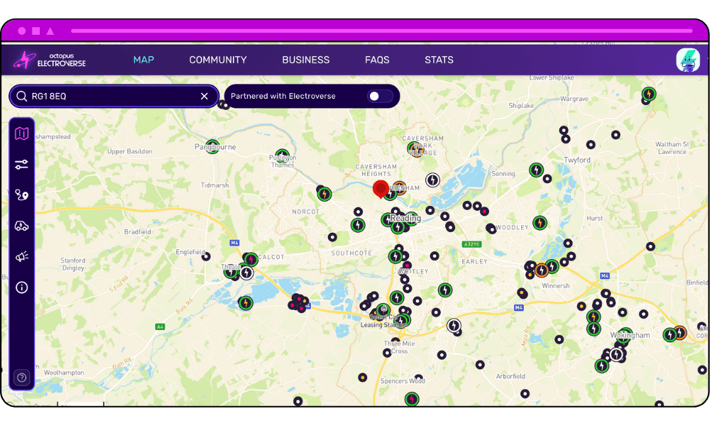 reading - electro map