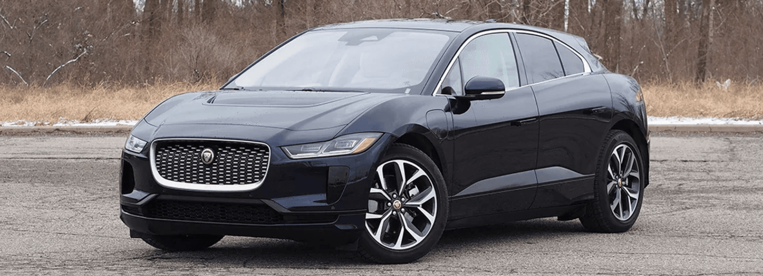 photo of a black jaguar i-pace electric vehicle