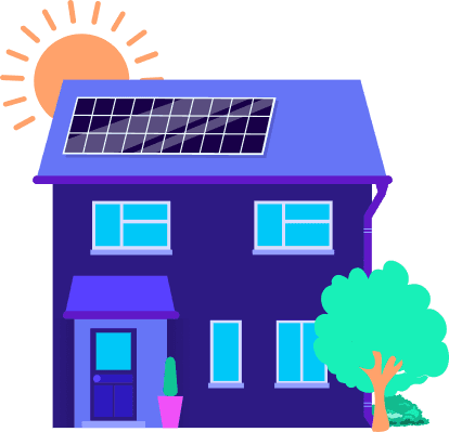 house with solar panels