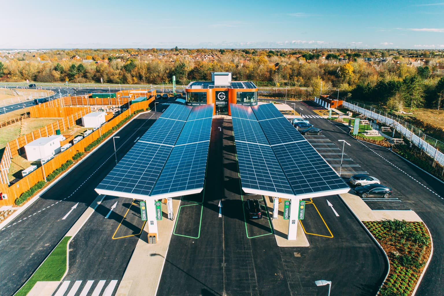 Solar pannel ev station