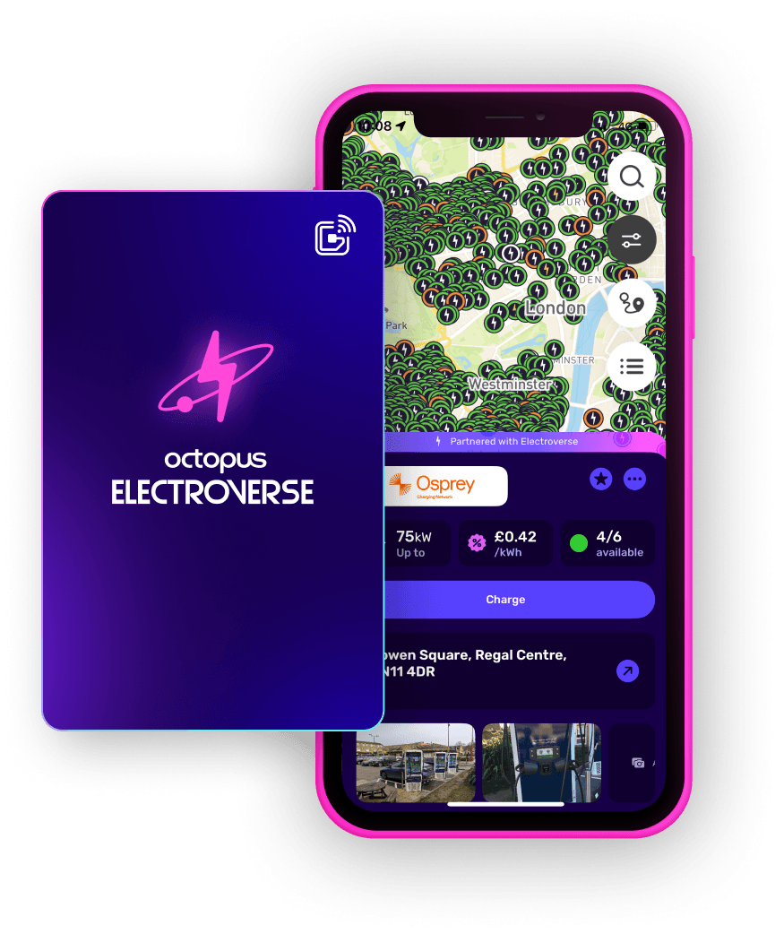 Image of Octopus Electroverse App and Octopus Electrocard