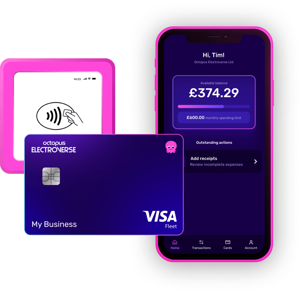 Image of expenses card product from Octopus Electroverse