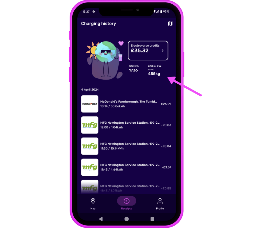 lifetime co2 screenshot