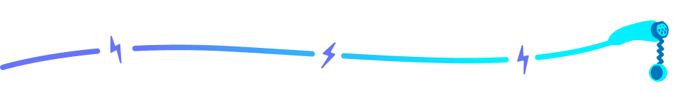 Purple/blue charging lead divider