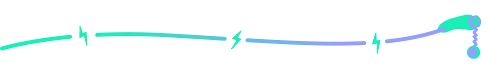 Green/purple charging lead divider