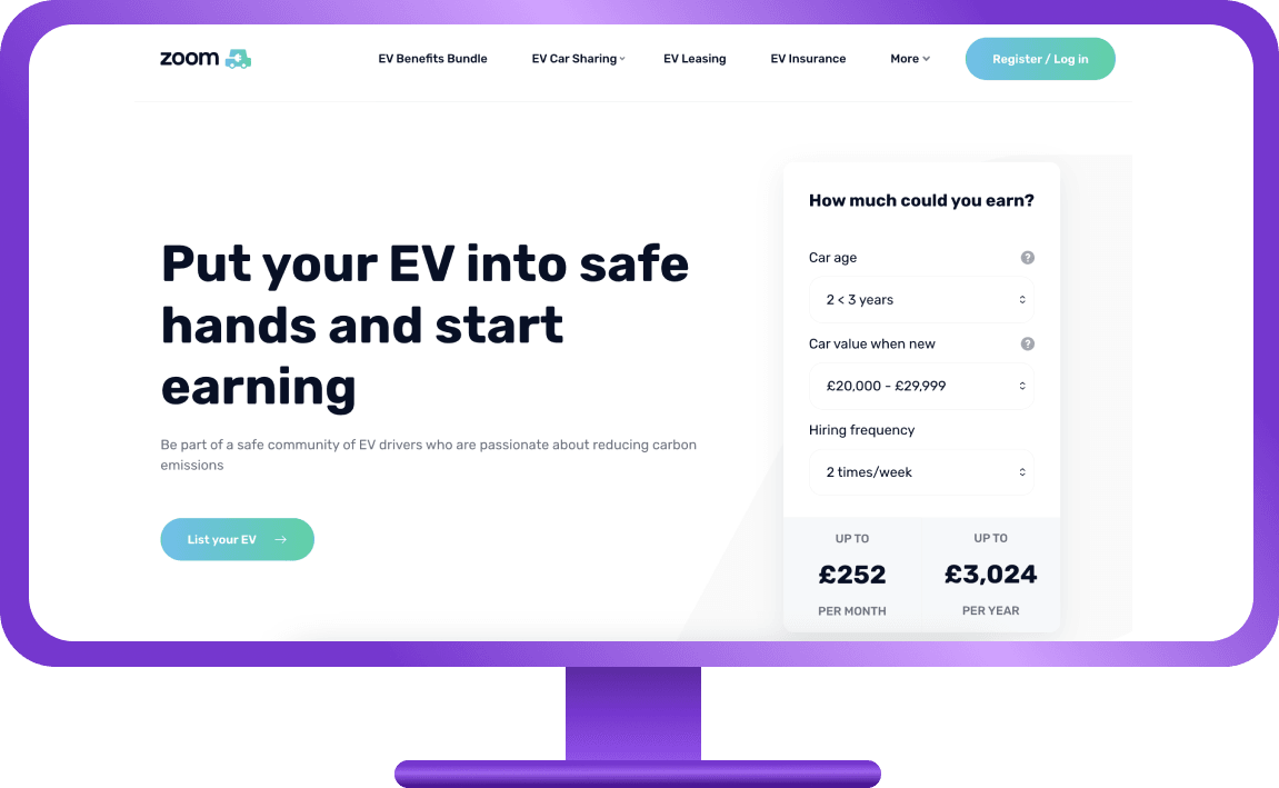 zoom ev car sharing pricing structure