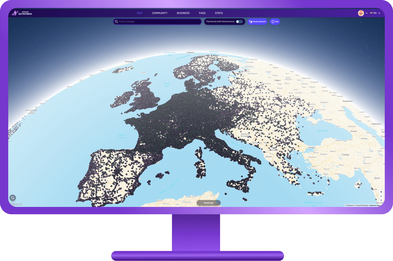 computer screen showing the octopus electroverse global network