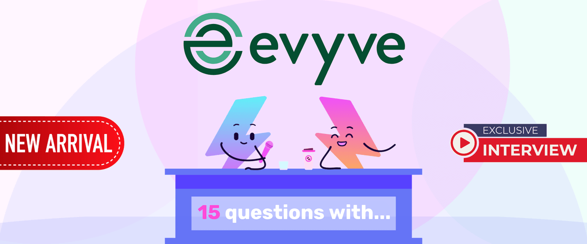 octopus electroverse interview header image with Evyve logo