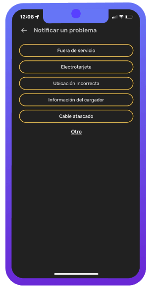 Report an issue (ES) phone screenshot