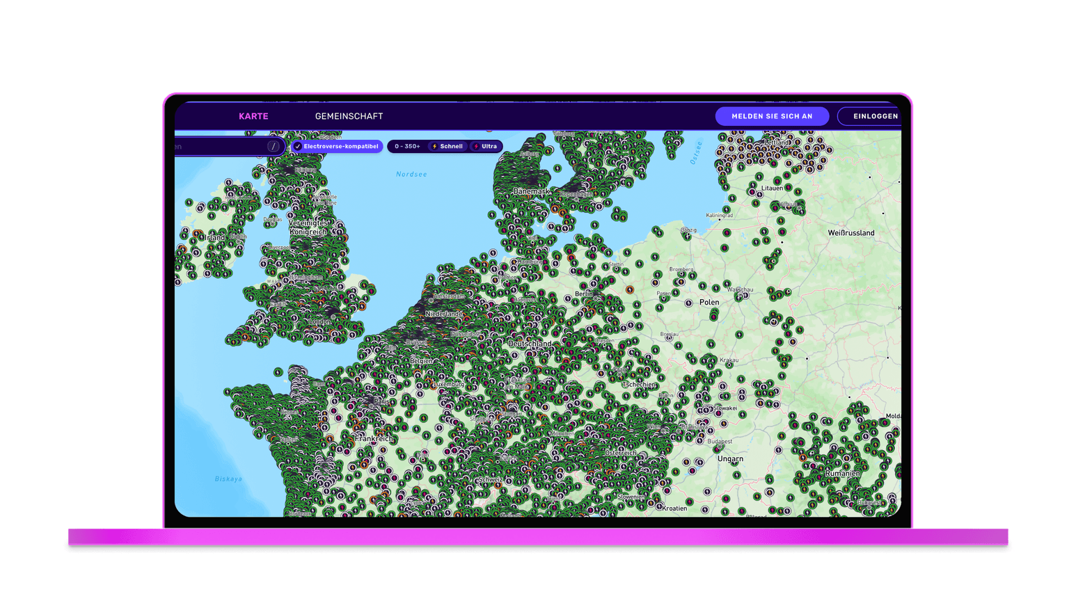 DE Map Screen