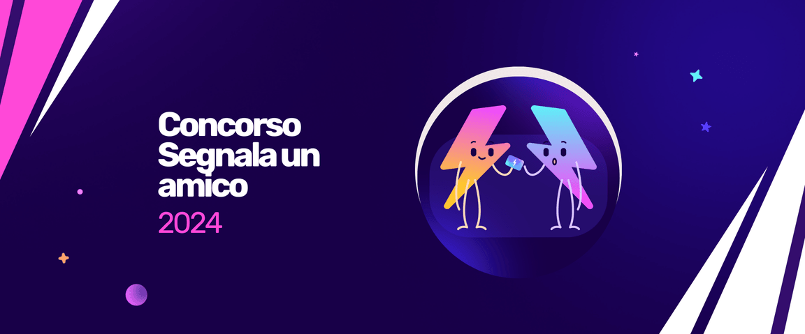 Refer a friend competition blog header 2024 in Italian